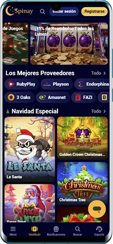 Adaptabilidad de la aplicación Spinay Casino